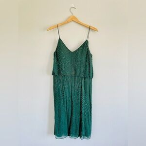 JKARA Chiffon Beaded Dress